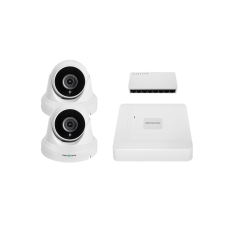 Комплект IP-відеоспостереження GreenVision GV-IP-K-W95/2 5MP на 2 камери Білий (14269)