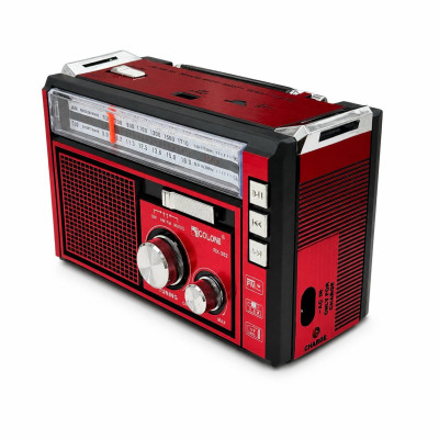Портативный радиоприемник Golon RX-382 FM/AM/SW Красный (M1151) Портативный радиоприемник Golon RX-382 FM/AM/SW Красный (M1151)