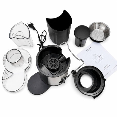 Соковитискач Domotec MS-5220 70 мм 600W Сріблястий (M1166) Соковитискач Domotec MS-5220 70 мм 600W Сріблястий (M1166)