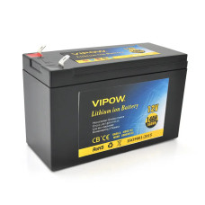 Акумуляторна батарея літієва Vipow 12 V 14Ah Li-ion 18650 ВМS 3S7P Black (14421)
