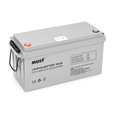 Акумуляторна батарея Must LiFePO4 LP15-12200 12.8V 200Ah 2.56kWh BMS100A@4S Grey (14431)
