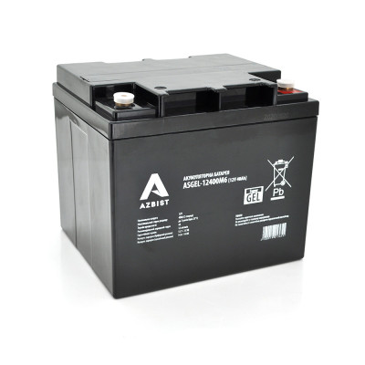 Аккумуляторная батарея AZBIST Super GEL ASGEL-12400M6 12V 40Ah Black Case (14313)