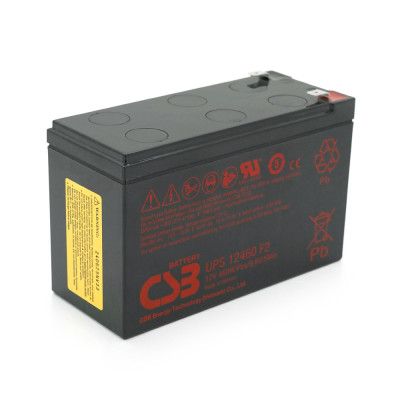 Аккумуляторная батарея CSB UPS12460F2 12V 9Ah Black (14317)