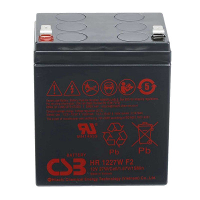 Аккумуляторная батарея CSB HR1227WF2 12V 6.5Ah Black (14325)