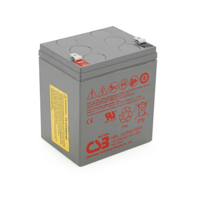 Аккумуляторная батарея CSB HRL1225WF2 12V 5.8Ah Grey (14327)