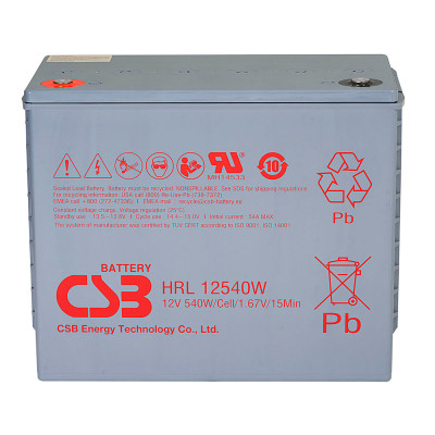 Аккумуляторная батарея CSB HRL12540W 12V 130Ah Grey (14334)