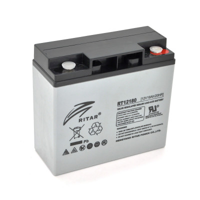 Акумуляторна батарея AGM Ritar RT12180 Gray Case 12V 18Ah (14354)