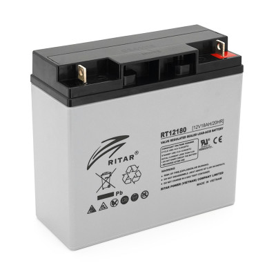 Акумуляторна батарея AGM Ritar RT12180GL5 Gray Case 12V 18Ah (14356)