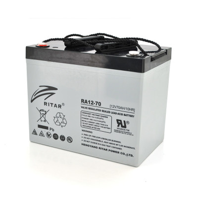 Аккумуляторная батарея AGM Ritar RA12-70 Gray Case 12V 70Ah (14358)