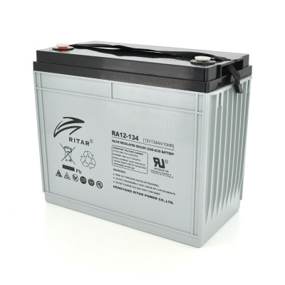 Аккумуляторная батарея AGM Ritar RA12-134 Gray Case 12V 134Ah (14360)
