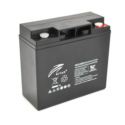 Акумуляторна батарея AGM Ritar HR1250W Black Case 12V 14Ah (14365)