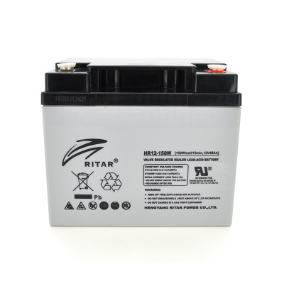 Аккумуляторная батарея AGM Ritar HR12150W Gray Case 12V 40Ah (14367)