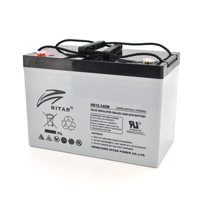 Аккумуляторная батарея AGM Ritar HR12340W Gray Case 12V 90Ah (14370)