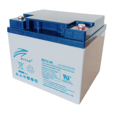 Аккумуляторная батарея GEL Ritar DG12-40 Gray Case 12V 40Ah (14373)