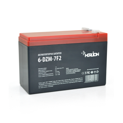 Тяговая аккумуляторная батарея Merlion EV 6-DZM-7 12V 7Ah Black (14400)