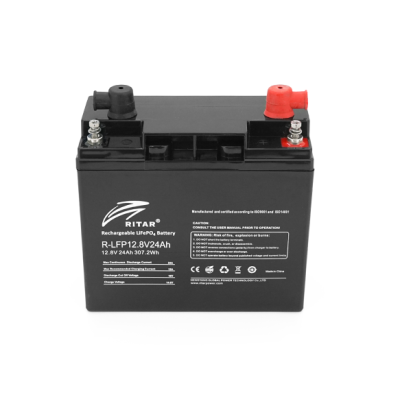 Аккумуляторная батарея Ritar LiFePO4 12.8V 24Ah BMS2P4S Black (14404) Аккумуляторная батарея Ritar LiFePO4 12.8V 24Ah BMS2P4S Black (14404)