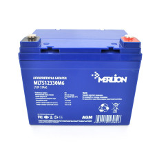 Акумуляторна батарея Merlion FOR TESLA AGM MLTS12330M6 12 V 33 Ah Blue (14293)