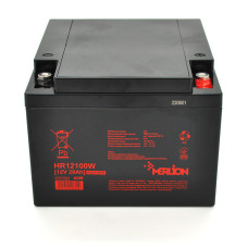 Акумуляторна батарея Merlion HR12100W 12V 28Ah Black (14302)