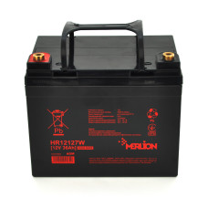 Акумуляторна батарея Merlion HR12127W 12V 36Ah Black (14303)