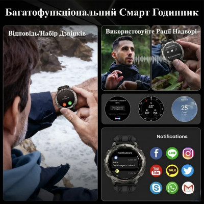 Смарт-годинник тактичний Kospet Tank T4 Special Edition Black (KTT0004SEB)