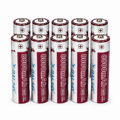 Аккумулятор X-BALOG Li-ion 18650 8800 mAh 4.2V 10 шт (M1220)