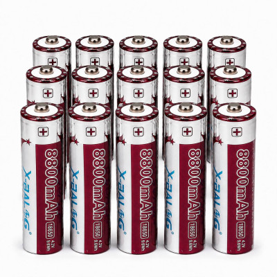 Аккумулятор X-BALOG Li-ion 18650 8800 mAh 4.2V 15 шт (M1221)