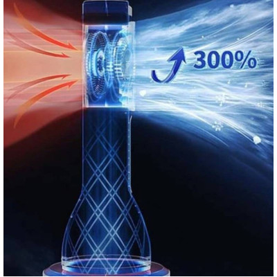 Вентилятор-охладитель воздуха Urbankit 2в1 USB LED 6 скоростей Черный (AC-101) Вентилятор-охладитель воздуха Urbankit 2в1 USB LED 6 скоростей Черный (AC-101)