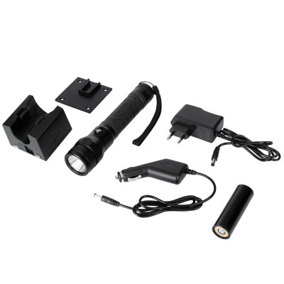 Фонарь тактический Mactronic Patrol RX THH0056 с док-станцией 194x44x44 мм Черный (DAS3520) Фонарь тактический Mactronic Patrol RX THH0056 с док-станцией 194x44x44 мм Черный (DAS3520)