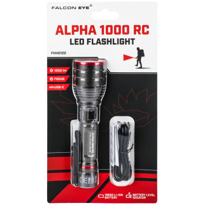 Фонарь ручной Falcon Eye Alpha 1000 RC FHH0122 161x42x42 мм Черный (DAS3945) Фонарь ручной Falcon Eye Alpha 1000 RC FHH0122 161x42x42 мм Черный (DAS3945)