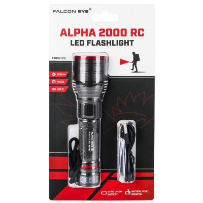Фонарь тактический Falcon Eye Alpha 2000 RC FHH0123 173х46х46 мм Черный (DAS3947) Фонарь тактический Falcon Eye Alpha 2000 RC FHH0123 173х46х46 мм Черный (DAS3947)