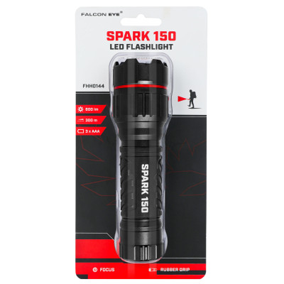 Фонарь ручной Falcon Eye Spark 150 FHH0144 146х41х34 мм Черный (DAS4042)