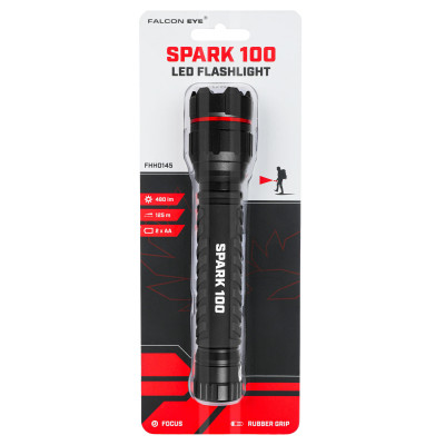 Фонарь ручной Falcon Eye Spark 100 160х33х25 мм Черный (DAS4043) Фонарь ручной Falcon Eye Spark 100 160х33х25 мм Черный (DAS4043)