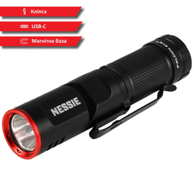 Фонарь тактический Falcon Eye Nessie 500 97х22х22 мм Черный (DAS4081) Фонарь тактический Falcon Eye Nessie 500 97х22х22 мм Черный (DAS4081)