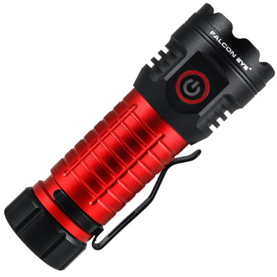 Фонарь тактический Falcon Eye Omega 3K 118х41х35 мм Черно-красный (DAS4020)