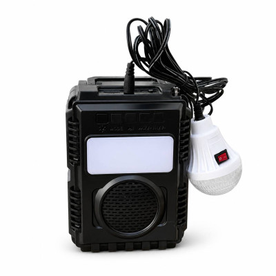 Портативна система освітлення No Brand VIKARO VR-566 з Bluetooth-колонкою Чорний (M1245)