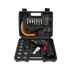 Акумуляторна викрутка з бітами та головками Urbankit PowerFix 4.2V 47в1 Чорний (PF-421)