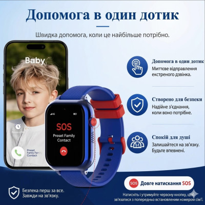 Розумний GPS годинник Wonlex KT38 16GB Blue (SBWKT38BLUE) Розумний GPS годинник Wonlex KT38 16GB Blue (SBWKT38BLUE)