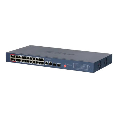 Коммутатор управляемый Dahua DH-CS4228-24GT-375 PoE 26 портов Синий (14970)