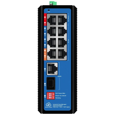 Коммутатор управляемый Ewind EW-EPIS3910SH-8GE AI PoE 10 портов Черный (14975)