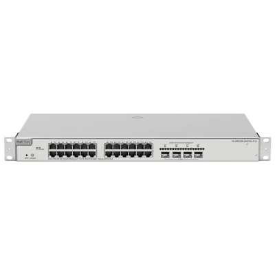 Комутатор керований Ruijie Reyee RG-NBS5200-24GT4XS-P-V2 PoE 24 порти Сірий (14980)