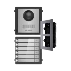 Комплект модулей Hikvision DS-KD8003-IME1NS + DS-KD-ACF2/Plastic + DS-KD-KK/S Серый (15010)