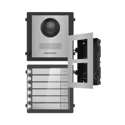 Комплект модулів Hikvision DS-KD8003-IME1NS + DS-KD-ACF2/S + DS-KD-KK/S Сірий (15012)