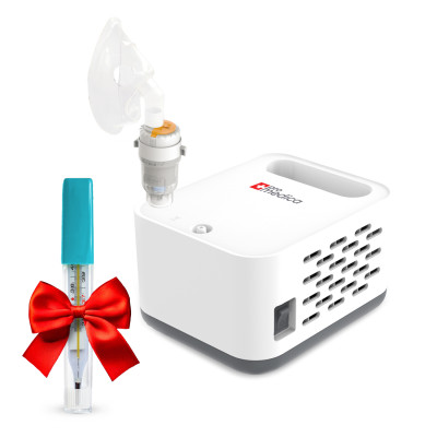 Інгалятор компресорний ProMedica Briz + Термометр медичний Gamma Thermo Plus (CO004489)