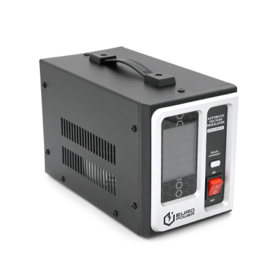 Стабилизатор напряжения релейный EuroPower EQVR-2000VA LCD 1600W Черный (15062)