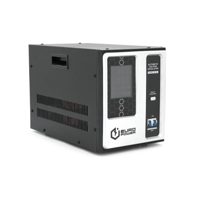 Стабилизатор напряжения релейный EuroPower EQVR-10КVA LCD 8000W Черный (15065)