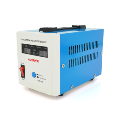 Стабилизатор напряжения релейный Westech SVR-500VA/375W Синий (15078)
