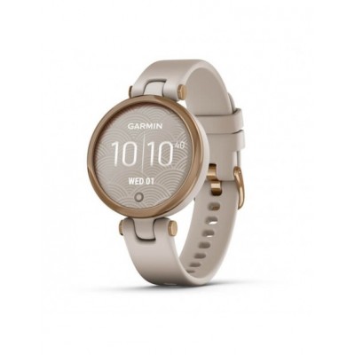 Garmin Lily Rose Gold Bezel with Light Sand Case and Silicone Band (010-02384-11)