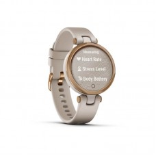 Garmin Lily Rose Gold Bezel with Light Sand Case and Silicone Band (010-02384-11)