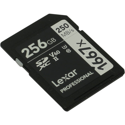 Lexar 256 GB SDXC UHS-II U3 V60 Professional 1667x LSD256CB1667