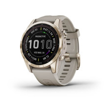 Garmin Fenix 7S Sapphire Solar C. Gold Titanium w. Light Sand Band (010-02539-20/21)